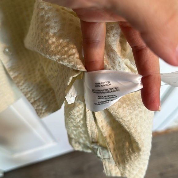 NWT Gap cream colored button down shirt size XXL Men’s - Picture 6 of 6